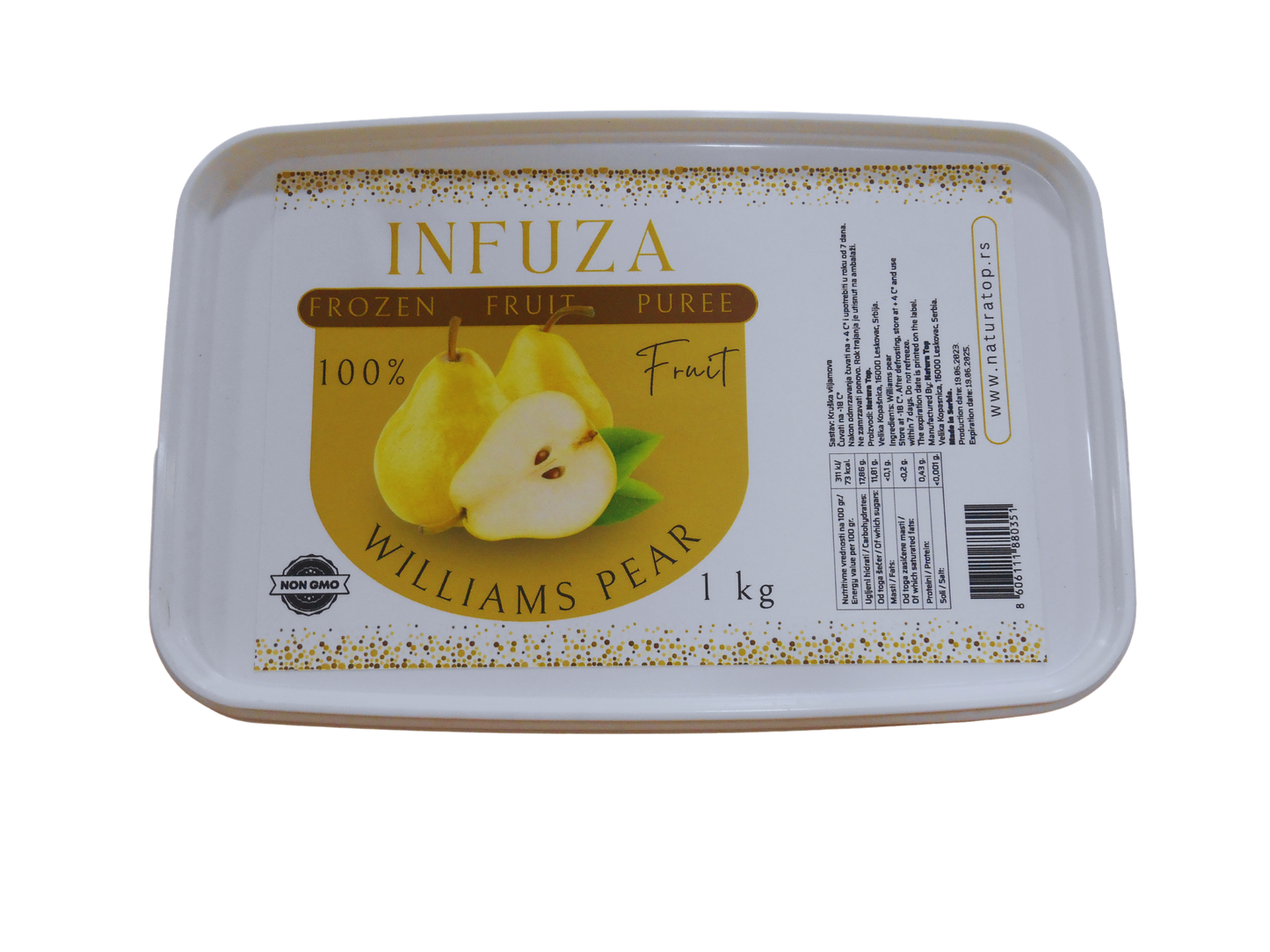 Williams Pear Frozen Puree